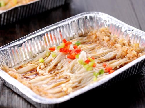 鹤山锡纸烤金针菇